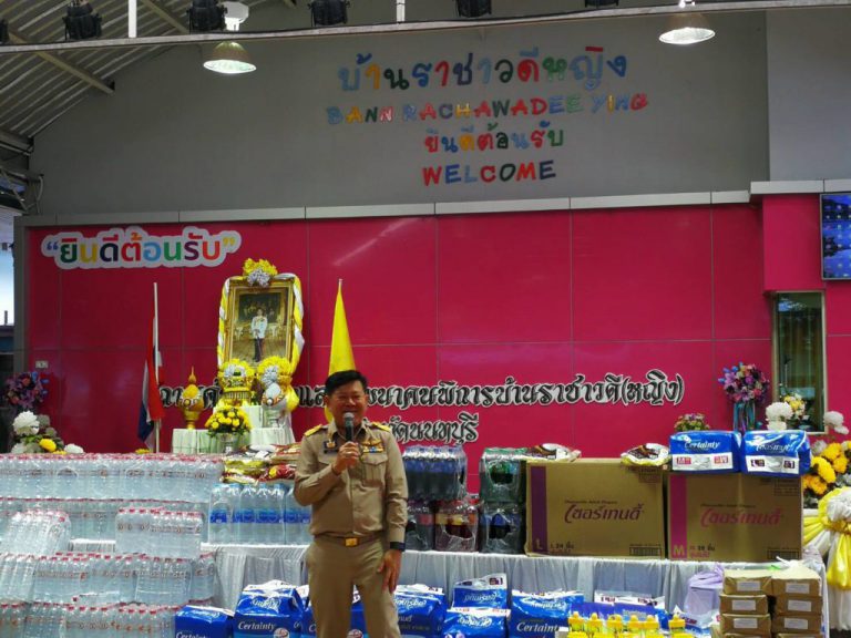 สมาคมศิษย์เก่าฯ ร่วมบริจาคน้ำดื่มให้แก่สถานสงเคราะห์เด็กพิการทางสมองและปัญญา (หญิง) หรือบ้านราชาวดีหญิง ต. บางตลาด อ.ปากเกร็ด จ.นนทบุรี จำนวน 1,000 ขวด