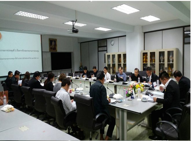 การประชุมคณะกรรมการบริหารสมาคมศิษย์เก่ามหาวิทยาลัยเทคโนโลยีพระจอมเกล้าพระนครเหนือ ในพระบรมราชูปถัมภ์ครั้งที่ 3/2560 พร้อมขอแสดงความยินดีกับ ร้อยเอกธเนศ จันทกลิ่น กรรมการบริหารสมาคมศิษย์เก่าฯ ที่ได้รับการแต่งตั้งจากกระทรวงอุตสาหกรรมให้เป็นรองอธิบดีกรมโรงงานอุตสาหกรรม